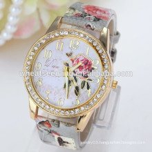 2015 new arrival flower band design watch women luxury